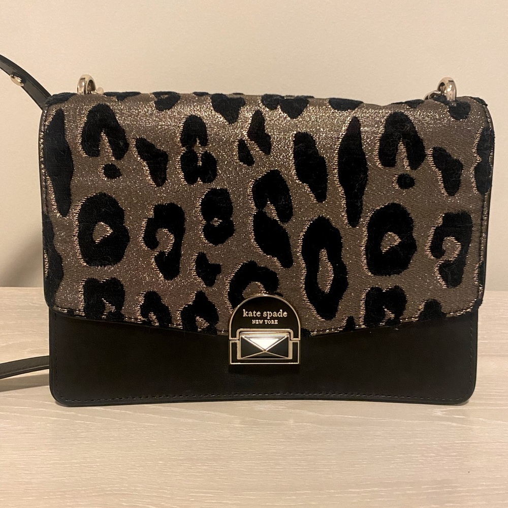 Kate Spade Leopard and Black Shoulder Bag